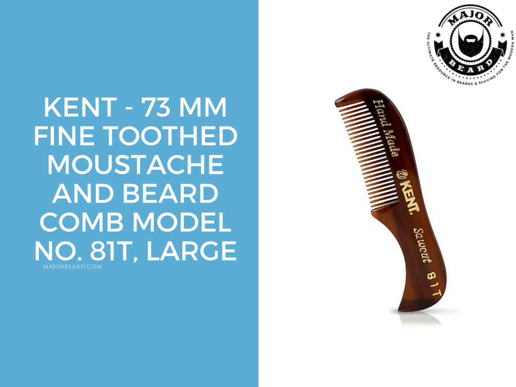 Kent - 73 mm Fine Toothed Moustache and Beard Comb Model No. 81T, Large Review