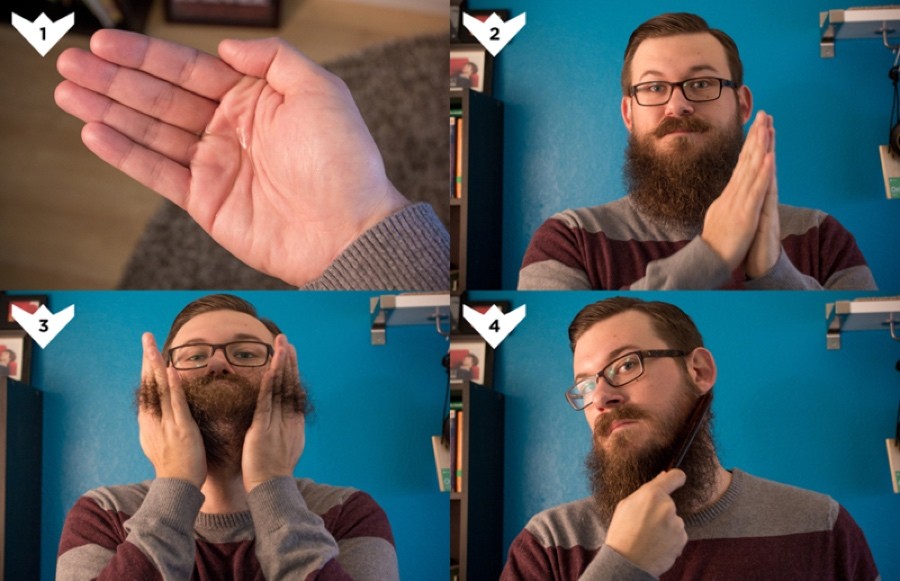 how to properly apply beard oil
