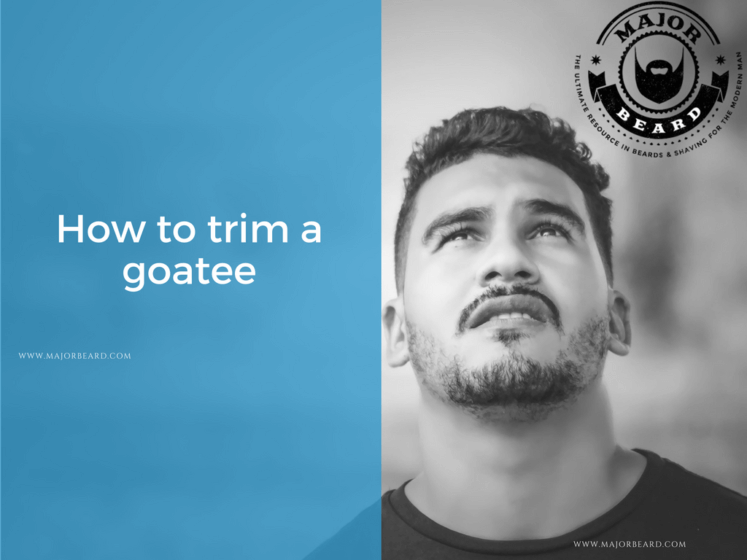 How to trim a goatee