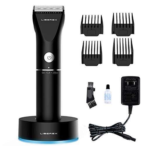 Liberex Cordless Electric Hair Clippers - Professional Rechargeable Hair cutting Machine for Men Women Kids Baby, Barber Grooming Cutter Kit, Beard Body Trimmer Set, 20 Length, Wireless Charging