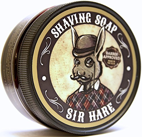 Premium Shaving Soap for Men by Sir Hare - Barbershop Fragrance - Shave Soap That Smells Great and Provides a Smooth Shave