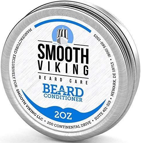 Smooth Viking Beard Conditioner for Men, Leave-in Wax Conditioner That Softens and Soothes Itching, 2 Ounces