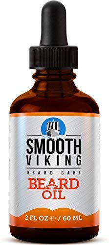Smooth Viking Beard Oil for Men, Conditions and Promotes Growth for Soft and Itch Free Facial Hair, Leave-in, Argan Oil Formula Grooms Beard and Mustache and Soothes Dry Skin, 2 ounces