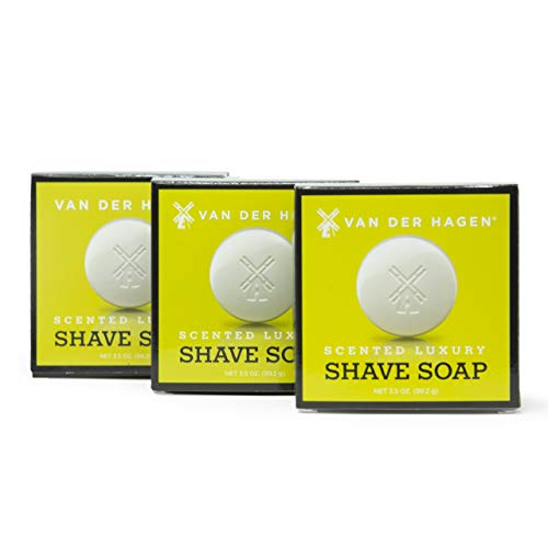 Van Der Hagen Scented Shave Soap - 3 Pack (3.5oz)