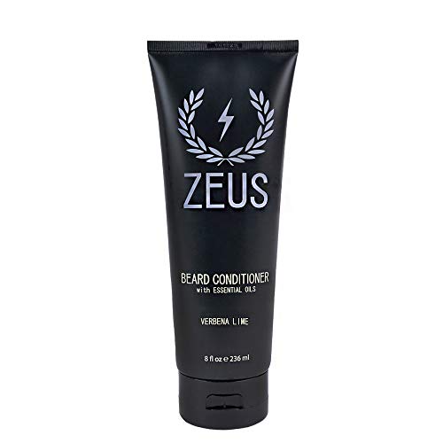 ZEUS Beard Conditioner Wash for Men - Verbena Lime Scent - 8oz - Sulfate-Free, Rinse-Out Softener