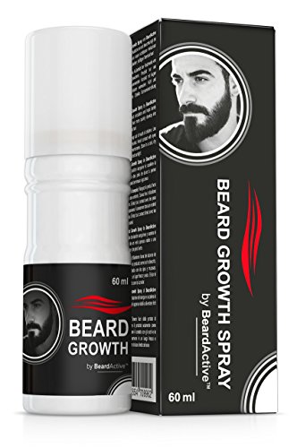 Beard Growth Spray® - The Solution for the Perfect Beard - 100 % Natural Formula - Facial Hair Support