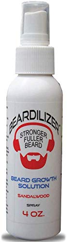 Beardilizer Beard Growth Topical Spray - Sandalwood - 4 oz