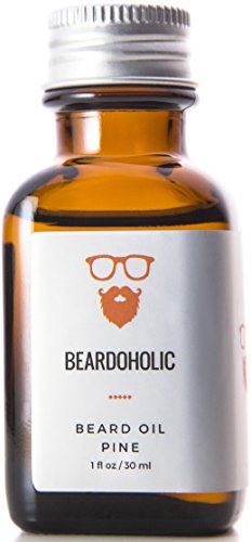 BEARDOHOLIC Premium Quality Beard Oil and Leave-in Conditioner, Softener - 100% Pure Organic Natural, Pine Scented - Beard Growth and Stops Itchiness - Jojoba and Argan Oil …
