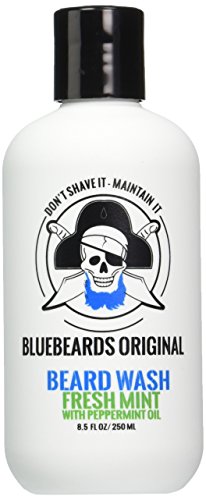 Bluebeards Original Fresh Mint Beard Wash with Peppermint Oil, 8.5 Fl Oz