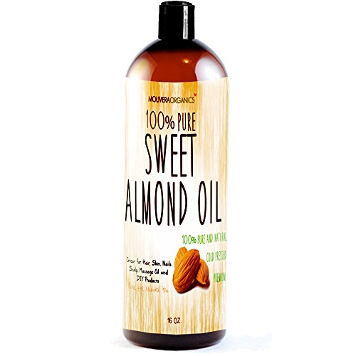 Molivera Organics Sweet Almond Oil, 16 oz.