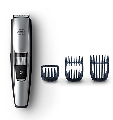Philips Norelco Beard and Hair Trimmer, Series 5100 with 3 Attachments Cordless Hair Clipper and Face Groomer - No Blade Oil Needed, BT5210/42