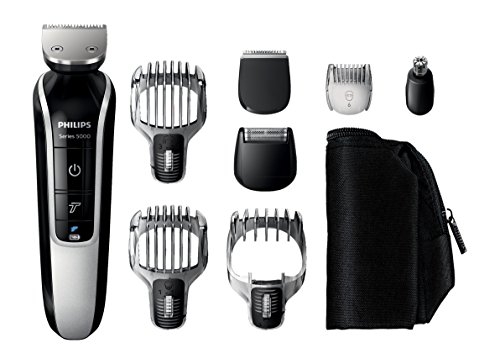 Philips Series 5000 12-In-1 Mens Grooming Kit QG3362/23, Beard Trimmer with Hair Clippers, Moustache, Stubble, Detail Shaving, Trimming, Nose Hair and Eyebrow Trimmers