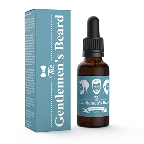 The Gentlemen's Premium Bay Rum Beard Oil - Conditioner Softener - All Natural - Softens, Strengthens and Promotes Beard & Mustache Growth - Leave in Conditioner Moisturizes Skin (B. Bay Rum)