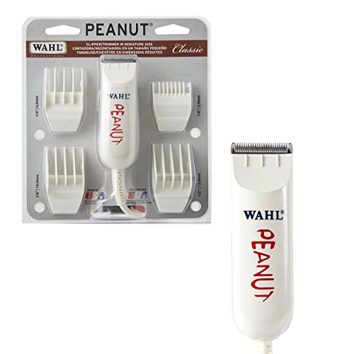 Wahl Professional Peanut Classic Clipper/Trimmer #8685, White – Great for Barbers and Stylists – Powerful Rotary Motor